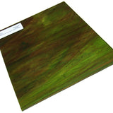 Medium Purple Yellow Green Sky Blue Streaky Stained Glass Sheet Wissmach 264LL