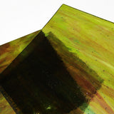 Medium Purple Yellow Green Sky Blue Streaky Stained Glass Sheet Wissmach 264LL