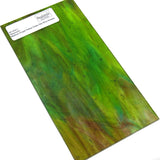 Medium Purple Yellow Green Sky Blue Streaky Stained Glass Sheet Wissmach 264LL