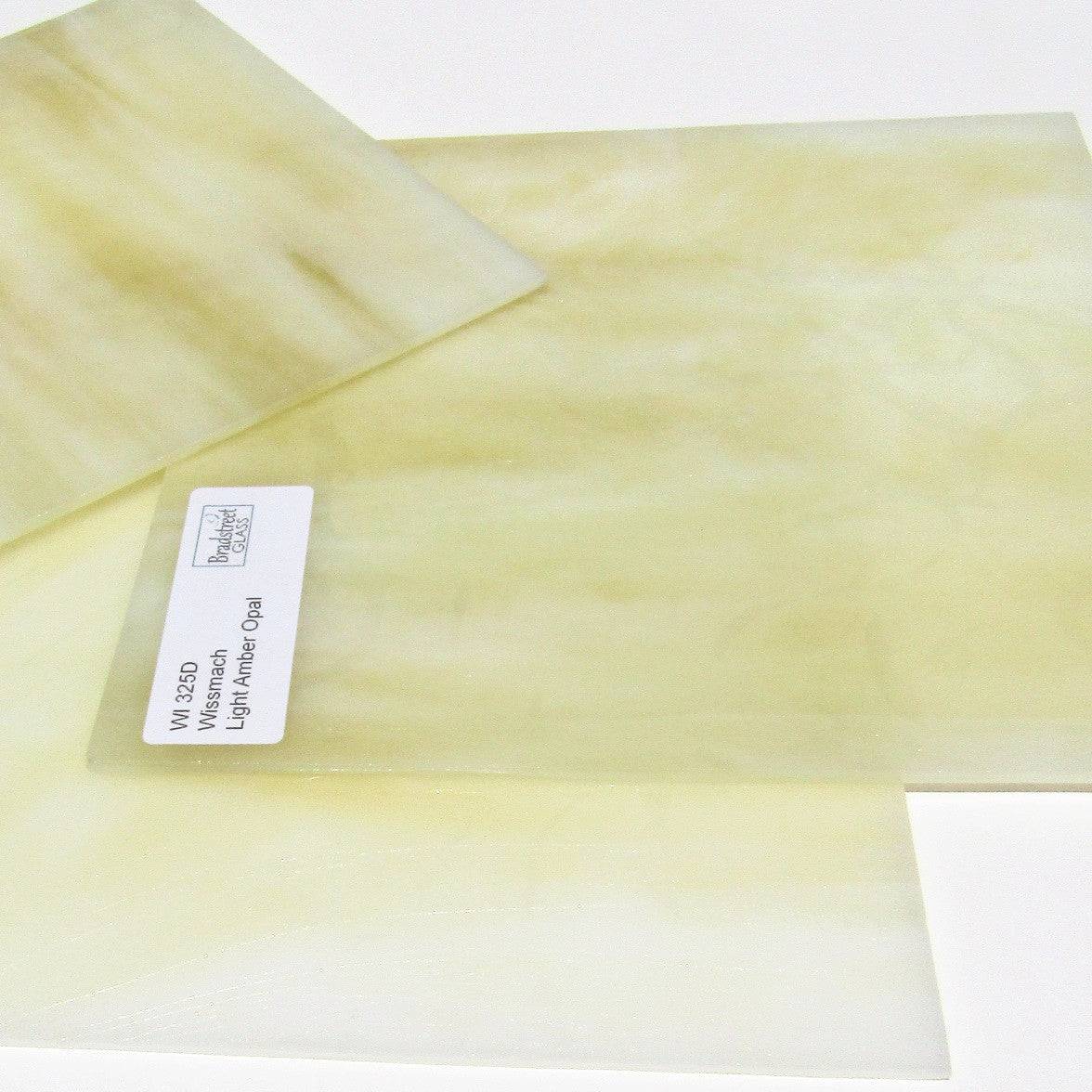 Wissmach Light Amber Opal Dense Stained Glass Sheet WI 325D 