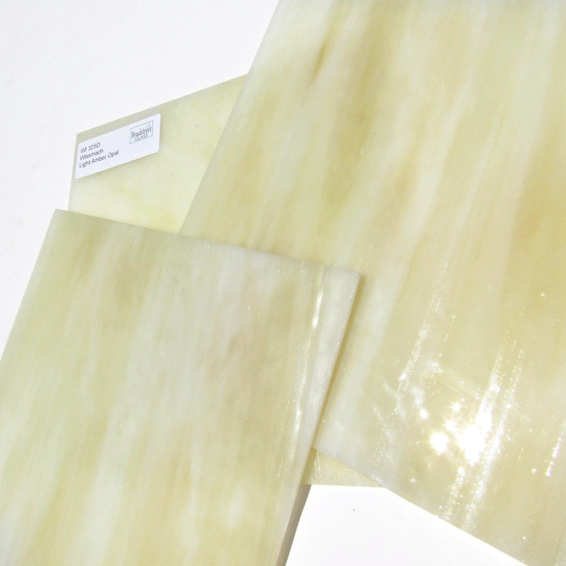 Wissmach Light Amber Opal Dense Stained Glass Sheet WI 325D 