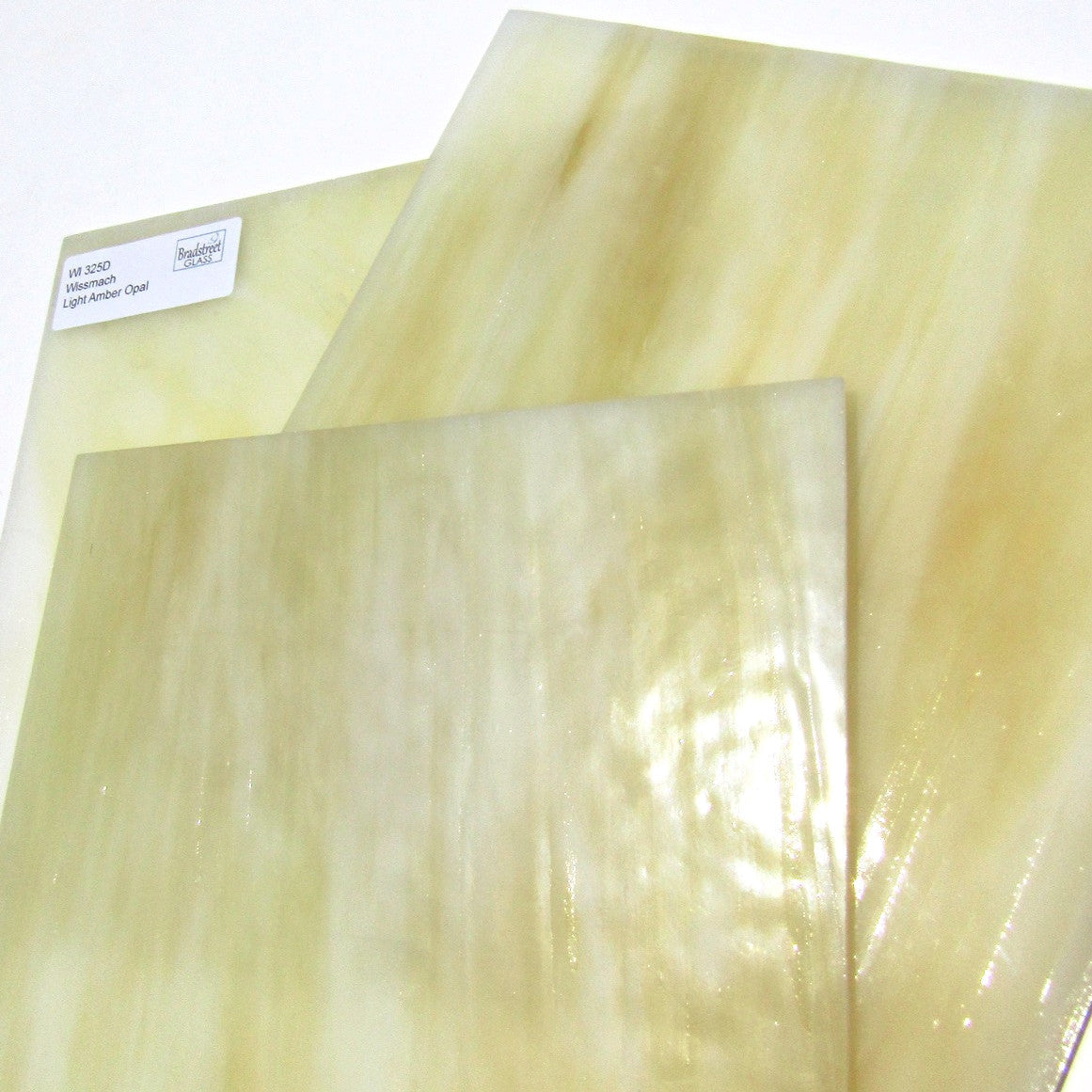 Wissmach Light Amber Opal Dense Stained Glass Sheet WI 325D 