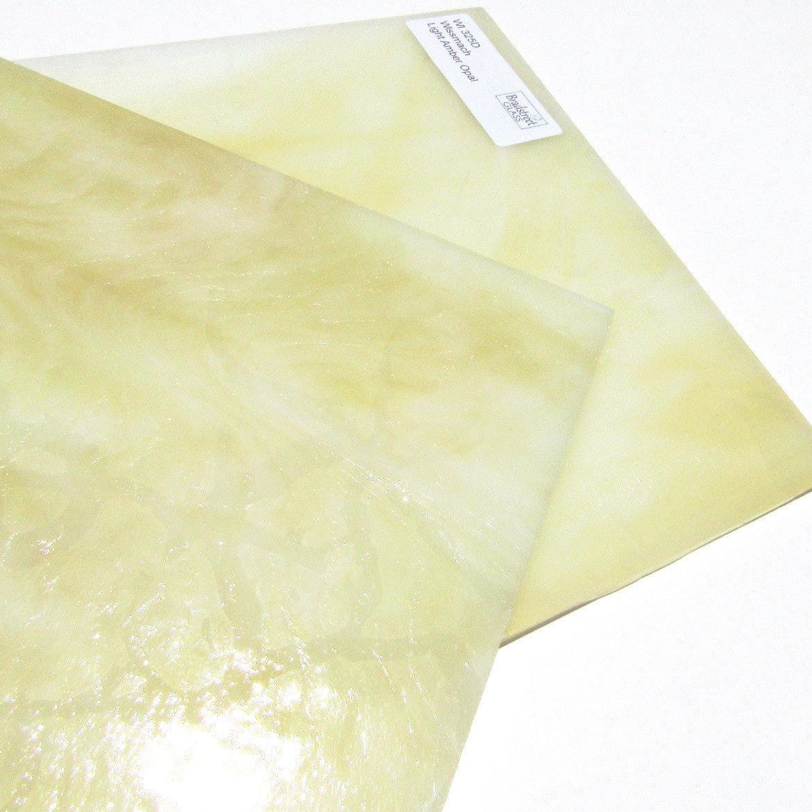 Wissmach Light Amber Opal Dense Stained Glass Sheet WI 325D 