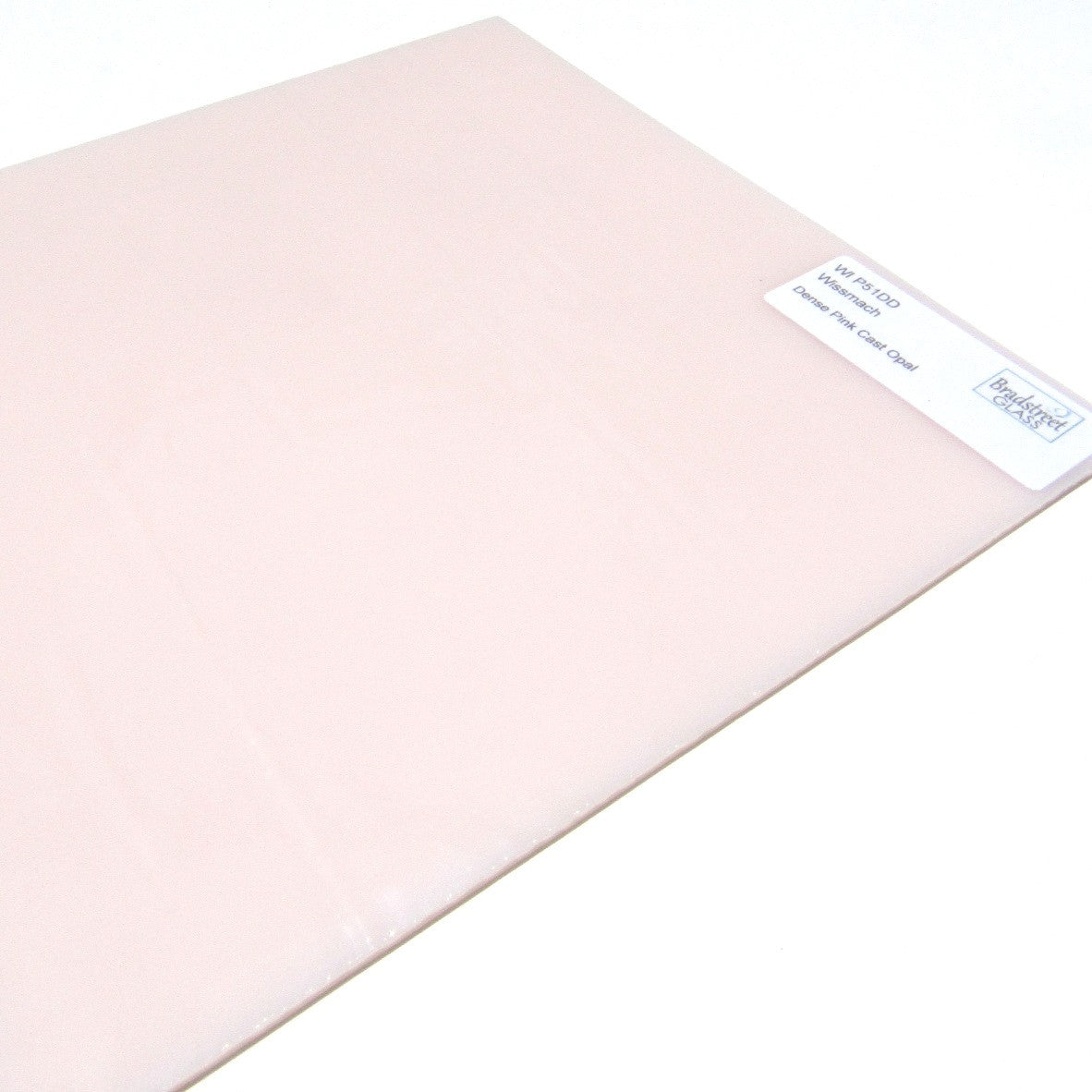 Wissmach Dense Pink Cast Opal Opaque Stained Glass Sheet WI P51DD
