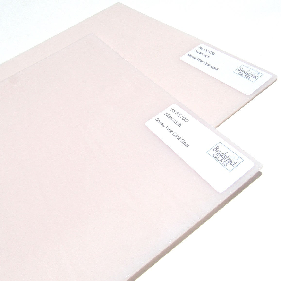 Wissmach Dense Pink Cast Opal Opaque Stained Glass Sheet WI P51DD