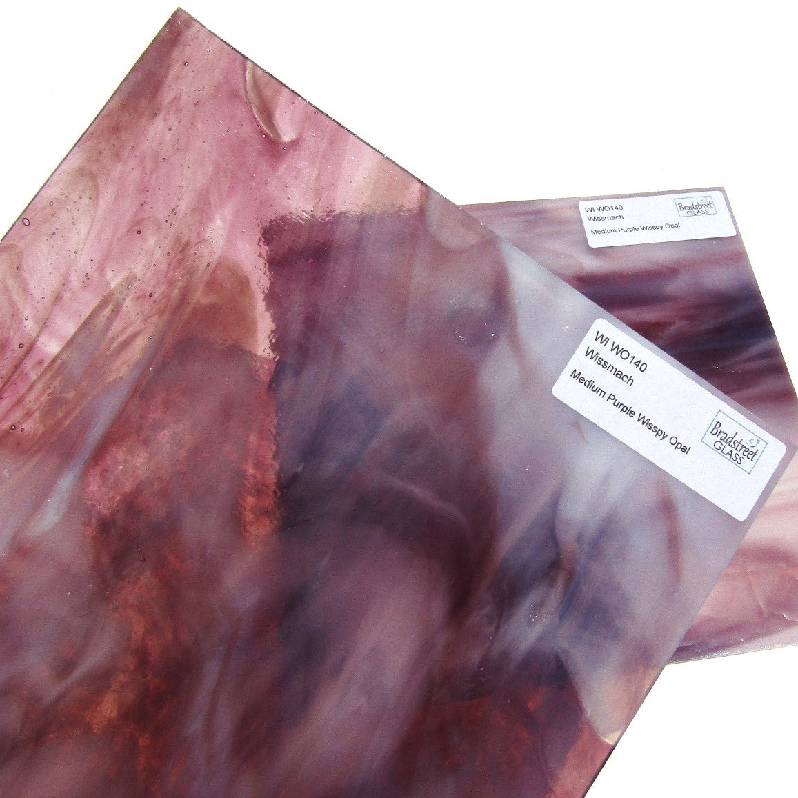 Medium Purple Wisspy Opal Stained Glass Sheet Wissmach WO140