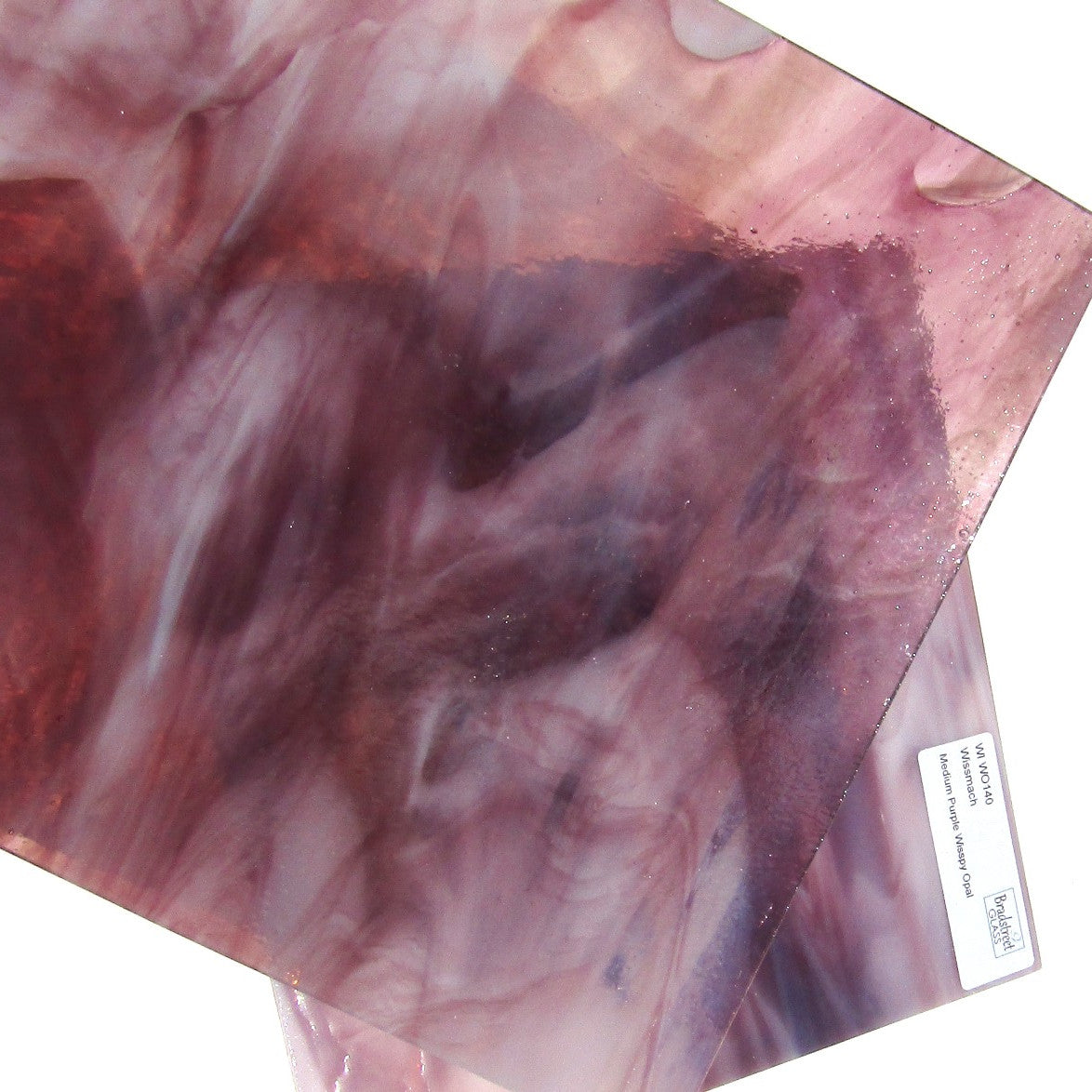 Medium Purple Wisspy Opal Stained Glass Sheet Wissmach WO140