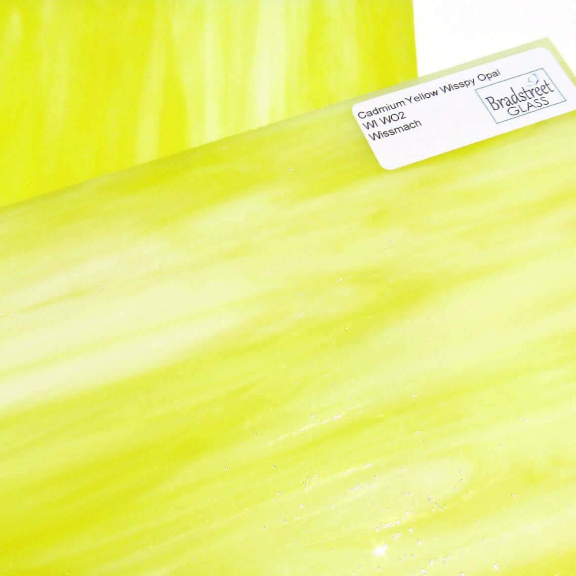 Wissmach Cadmium Yellow Wisspy Opal 8x8 Stained Glass Sheet WI WO2 