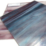 Wissmach WO85 Stained Glass Sheet Medium Purple Sky Blue Streaky