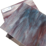 Wissmach WO85 Stained Glass Sheet Medium Purple Sky Blue Streaky