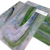 Youghiogheny Y3344RG Stained Glass Sheet, Lavender Green Dark Purple Mottled Opaque Reproduction Glass