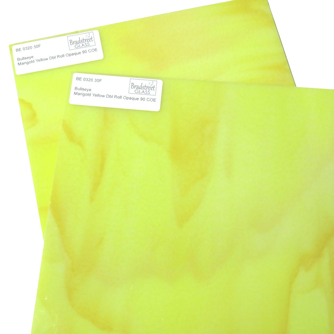 Marigold Yellow Stained Glass Sheet Fusible 90 COE Bullseye 0320 30F